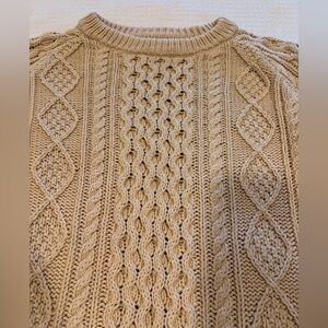 L.L. Bean Men's Crewneck Sweater in Tan - Knives Out vibes